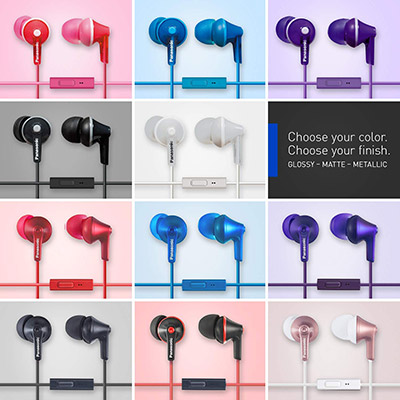 PANASONIC-ErgoFit-Earbud-Headphones-With-Microphone-and-Call-Controller-RP-TCM125-K-colors